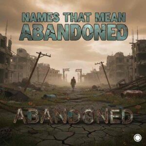 Names That Mean Abandoned