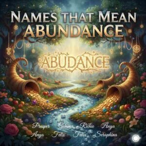 Names That  Meaning Abundance