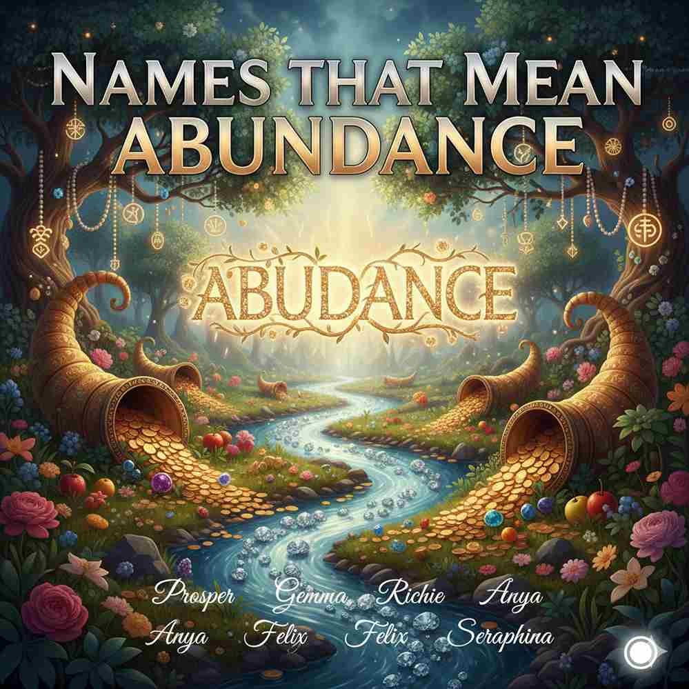 Names That  Meaning Abundance
