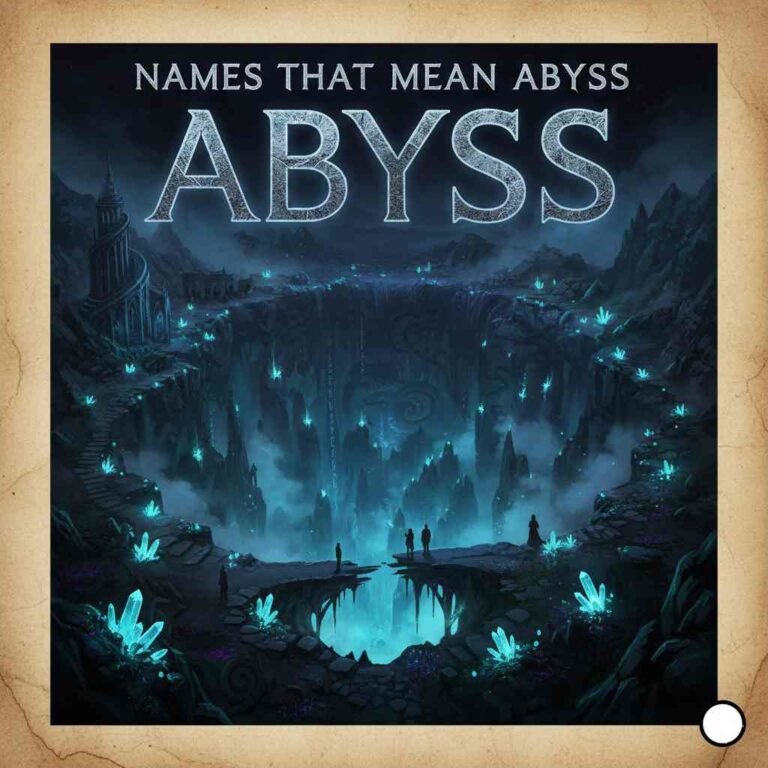 Names That Mean Abyss