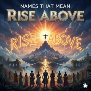 Names That Mean Rise Above