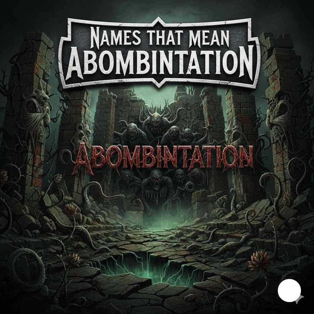 Names That Mean Abomination