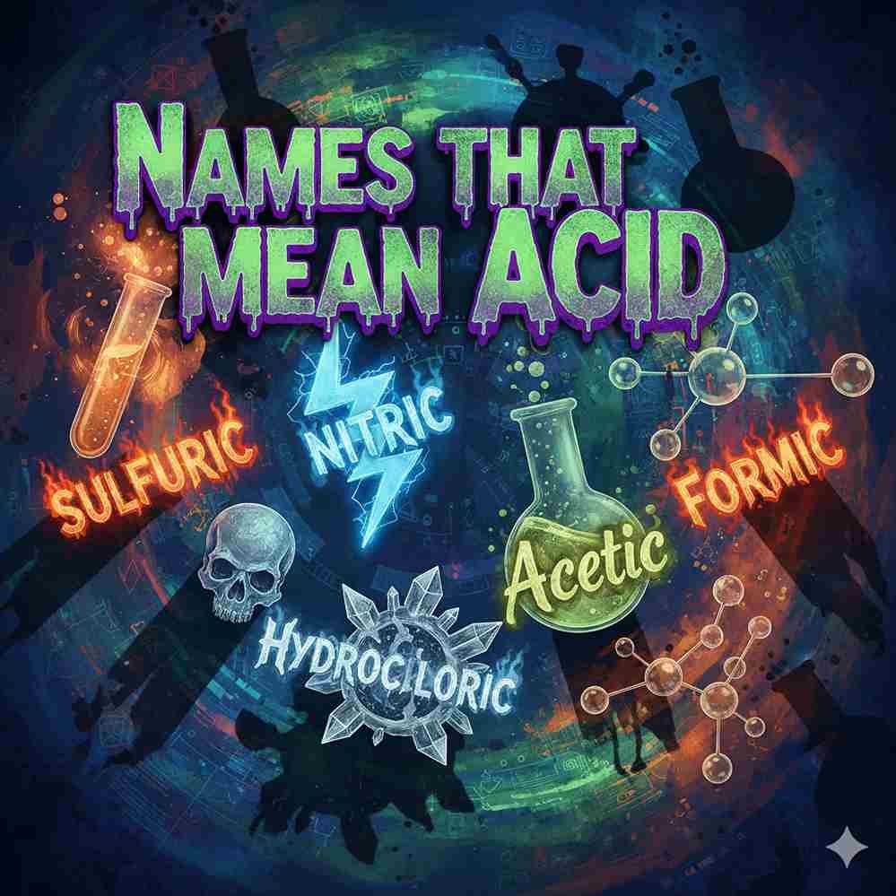 Names That Mean Acid