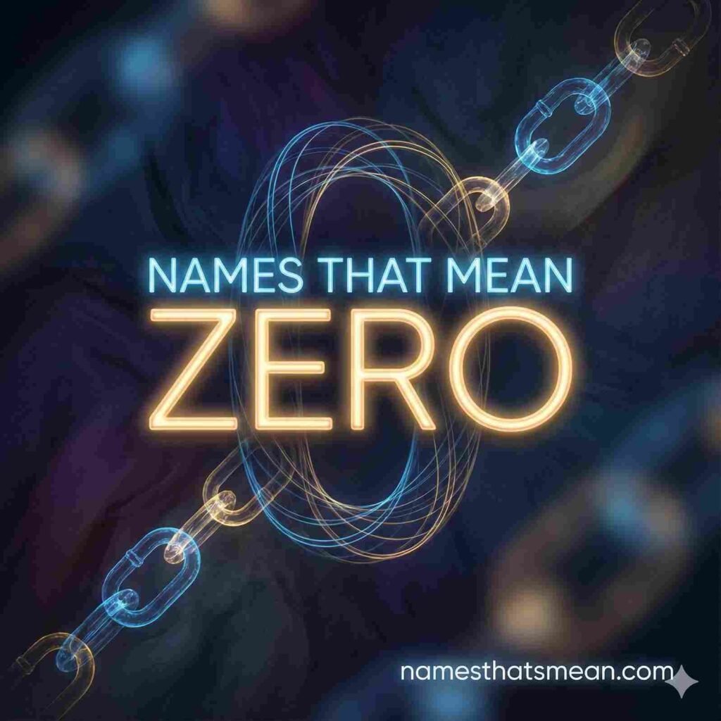 Names That Mean Zero