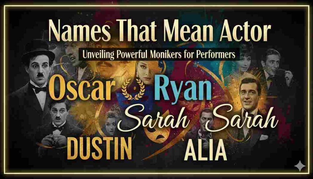 Names That Mean Actor