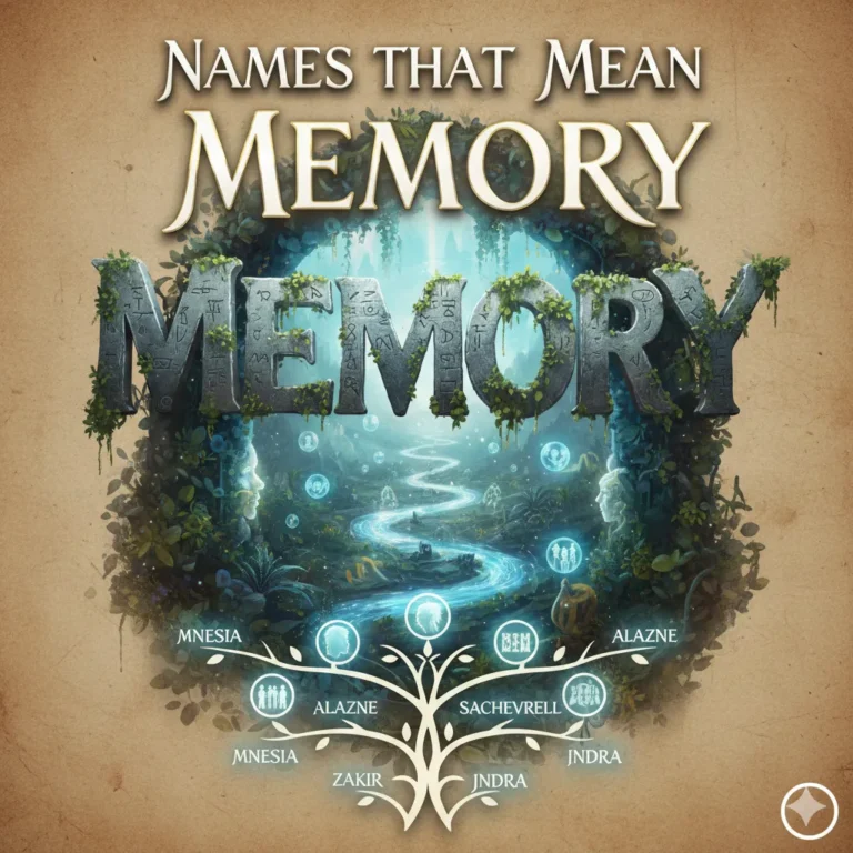 Names That Mean Memory