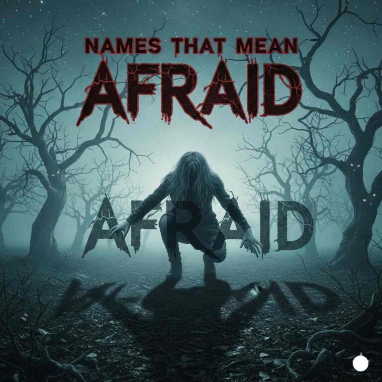 Names That Mean Afraid