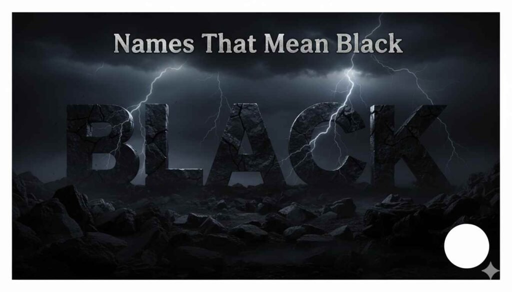 Names That Mean Black