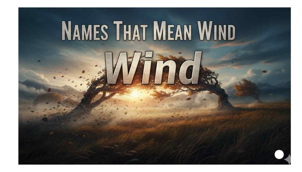 Names That Mean Wind