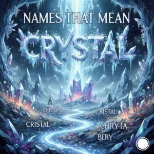 Names That Mean Crystal