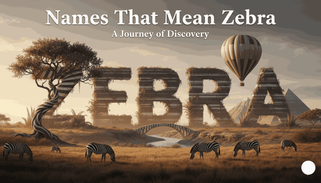 Names That Mean Zebra