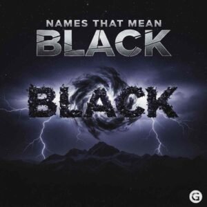 Names That Mean Black 