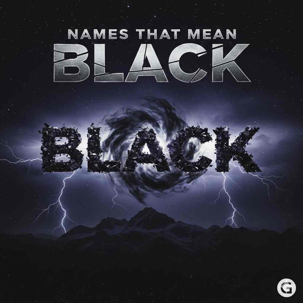 Names That Mean Black 