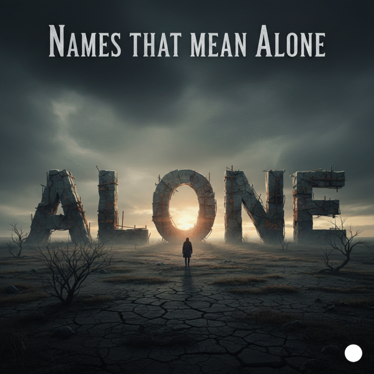 Names That Mean Alone