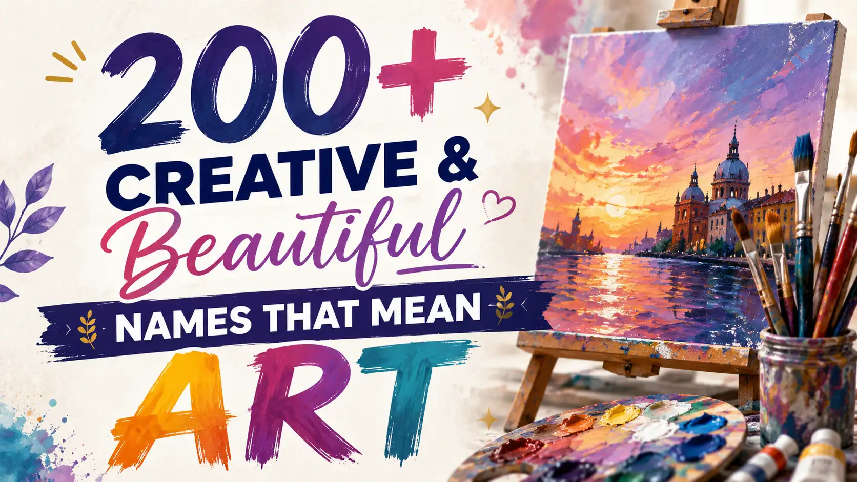 200+ Creative & Beautiful Names That Mean Art