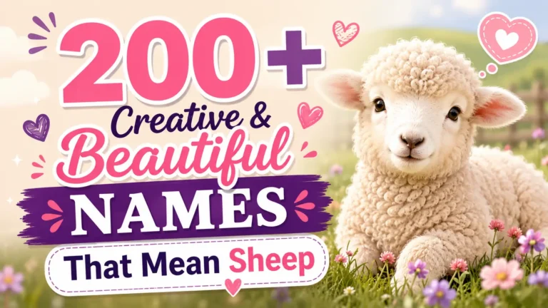 200+ Creative & Beautiful Names That Mean Sheep