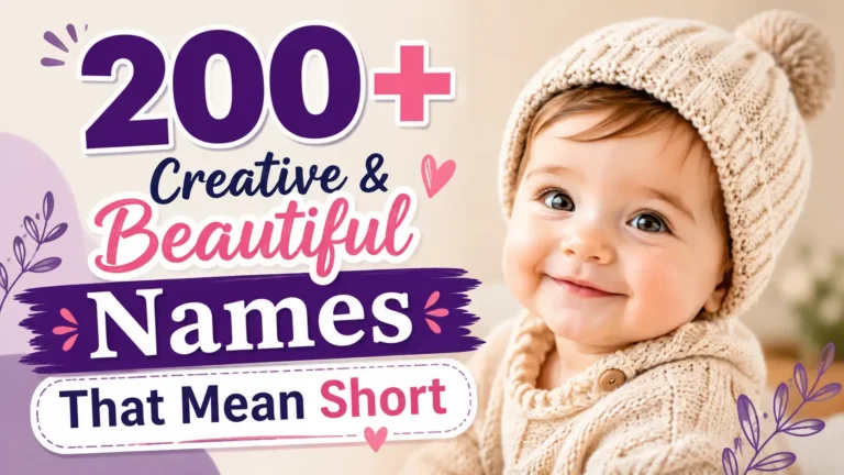 200+ Creative & Beautiful Names That Mean Short
