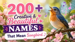 200+ Creative & Beautiful Names That Mean Songbird