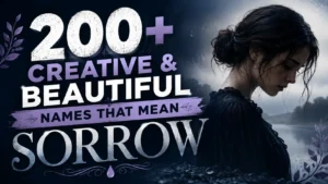 200+ Creative & Beautiful Names That Mean Sorrow