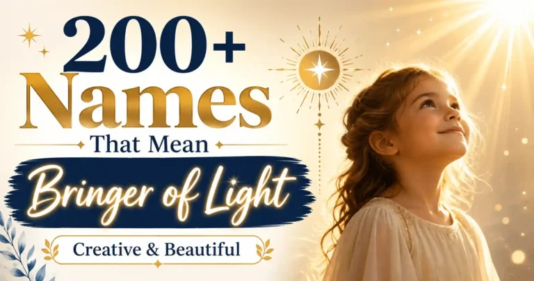 200+ Names That Mean Bringer of Light Creative & Beautiful