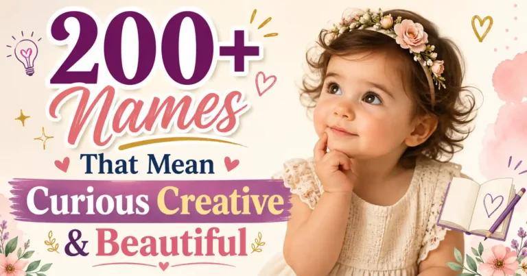 200+ Names That Mean Curious Creative & Beautiful