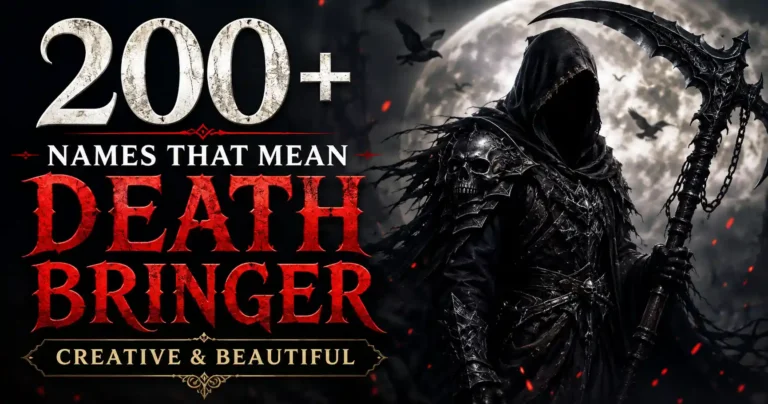 200+ Names That Mean Death Bringer Creative & Beautiful