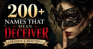 200+ Names That Mean Deceiver Creative & Beautiful