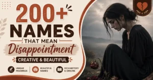 200+ Names That Mean Disappointment Creative & Beautiful