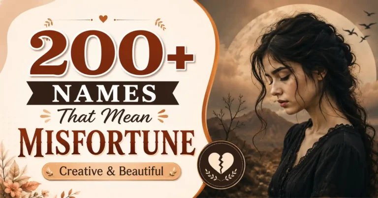 200+ Names That Mean Misfortune Creative & Beautiful