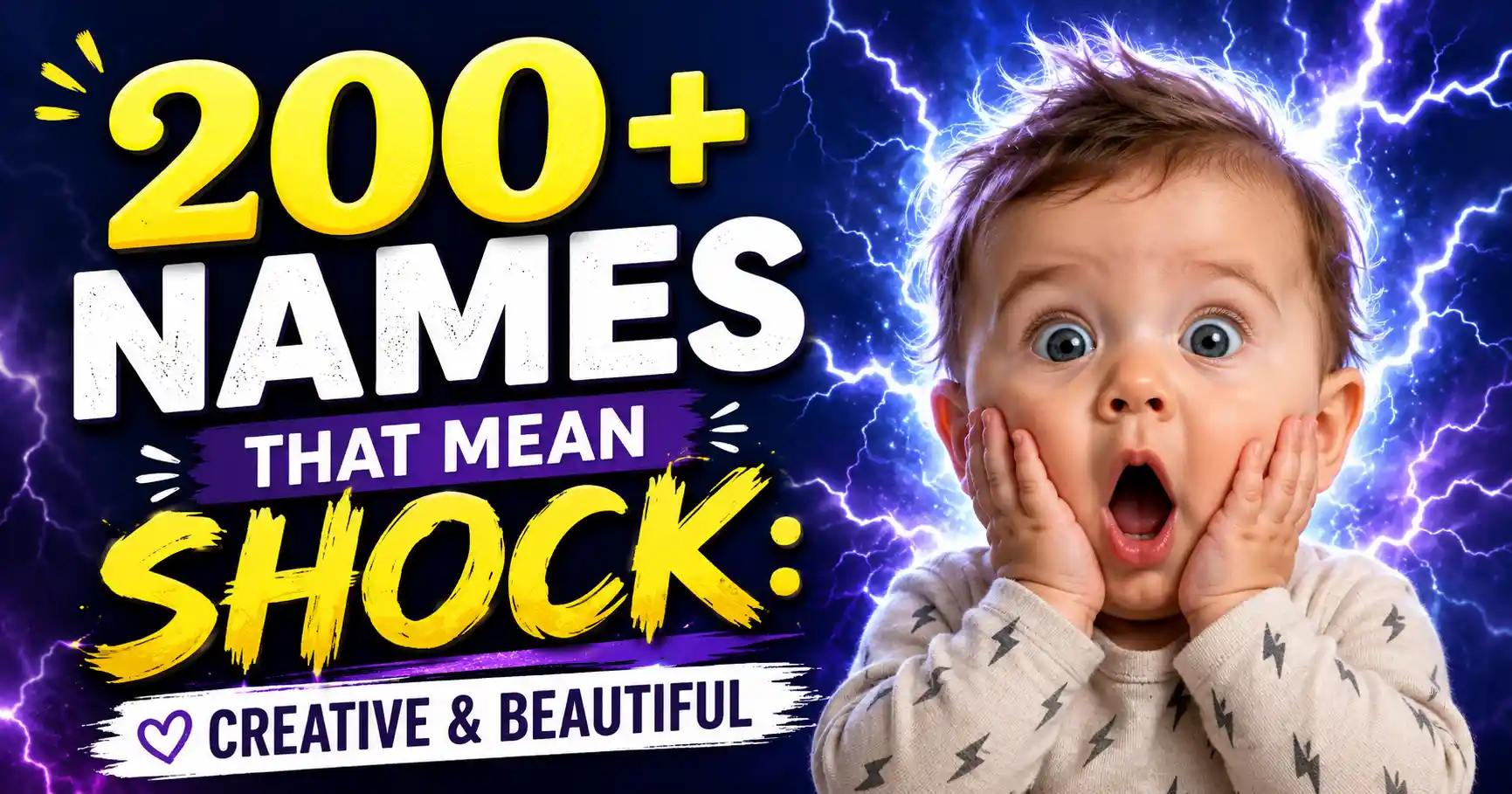 200+ Names That Mean Shock Creative & Beautiful