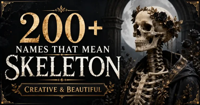 200+ Names That Mean Skeleton Creative & Beautiful