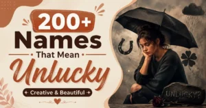 200+ Names That Mean Unlucky Creative & Beautiful