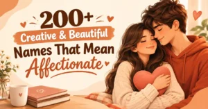 200+ Creative & Beautiful Names That Mean Affectionate