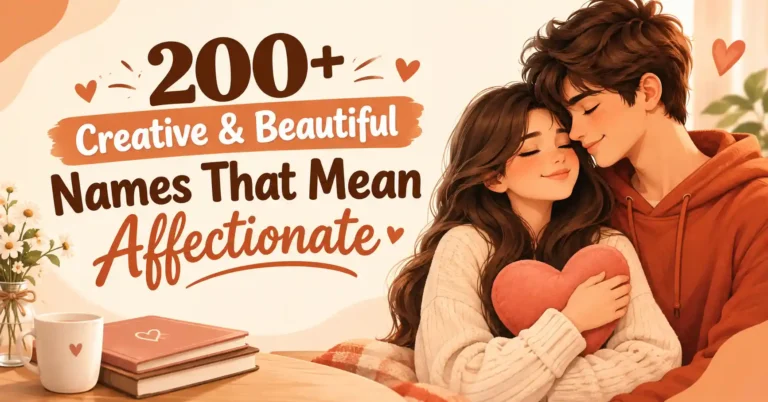 200+ Creative & Beautiful Names That Mean Affectionate