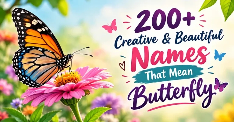 200+ Creative & Beautiful Names That Mean Butterfly