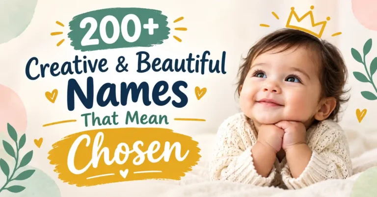200+ Creative & Beautiful Names That Mean Chosen