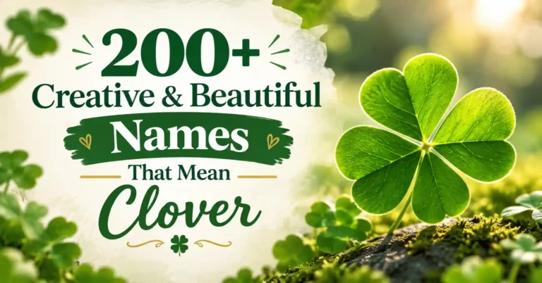 200+ Creative & Beautiful Names That Mean Clover