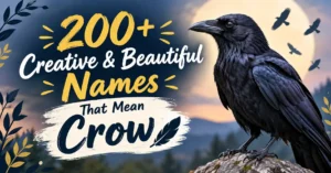200+ Creative & Beautiful Names That Mean Crow