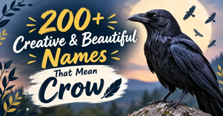 200+ Creative & Beautiful Names That Mean Crow