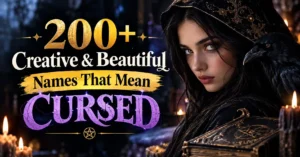 200+ Creative & Beautiful Names That Mean Cursed