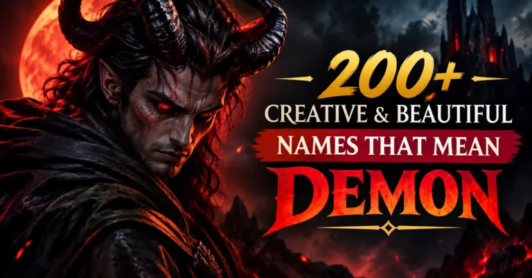 200+ Creative & Beautiful Names That Mean Demon