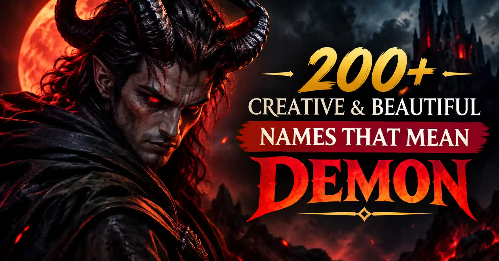 200+ Creative & Beautiful Names That Mean Demon