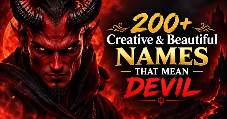 200+ Creative & Beautiful Names That Mean Devil