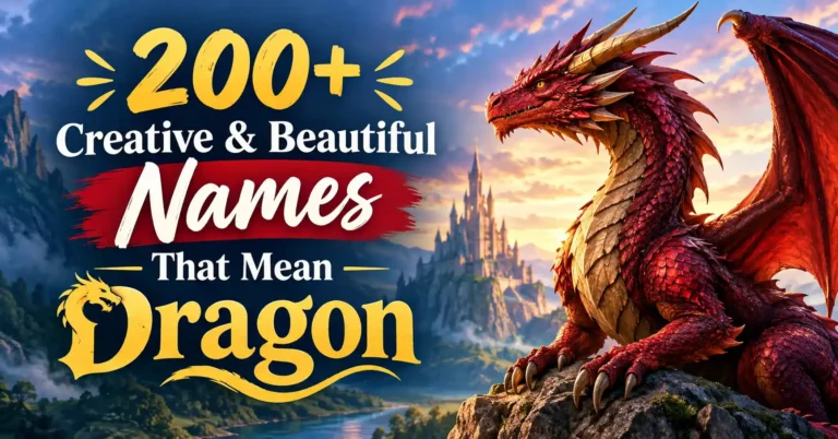 200+ Creative & Beautiful Names That Mean Dragon