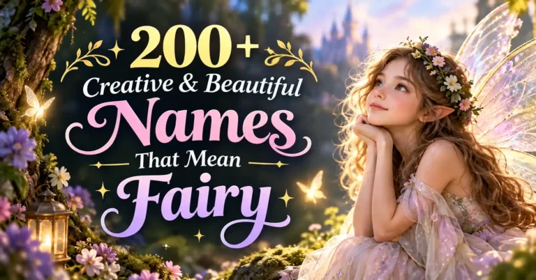 200+ Creative & Beautiful Names That Mean Fairy