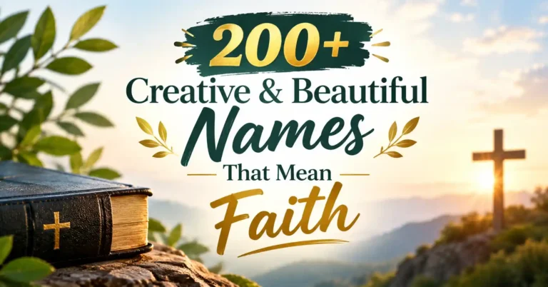 200+ Creative & Beautiful Names That Mean Faith