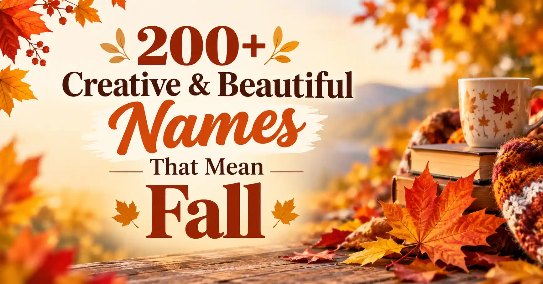200+ Creative & Beautiful Names That Mean Fall