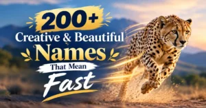 200+ Creative & Beautiful Names That Mean Fast