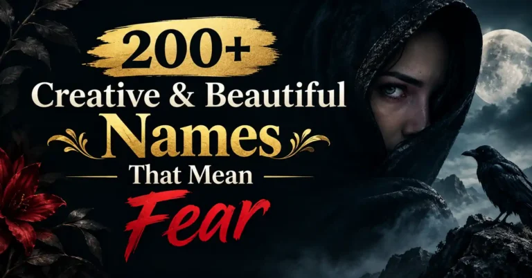200+ Creative & Beautiful Names That Mean Fear