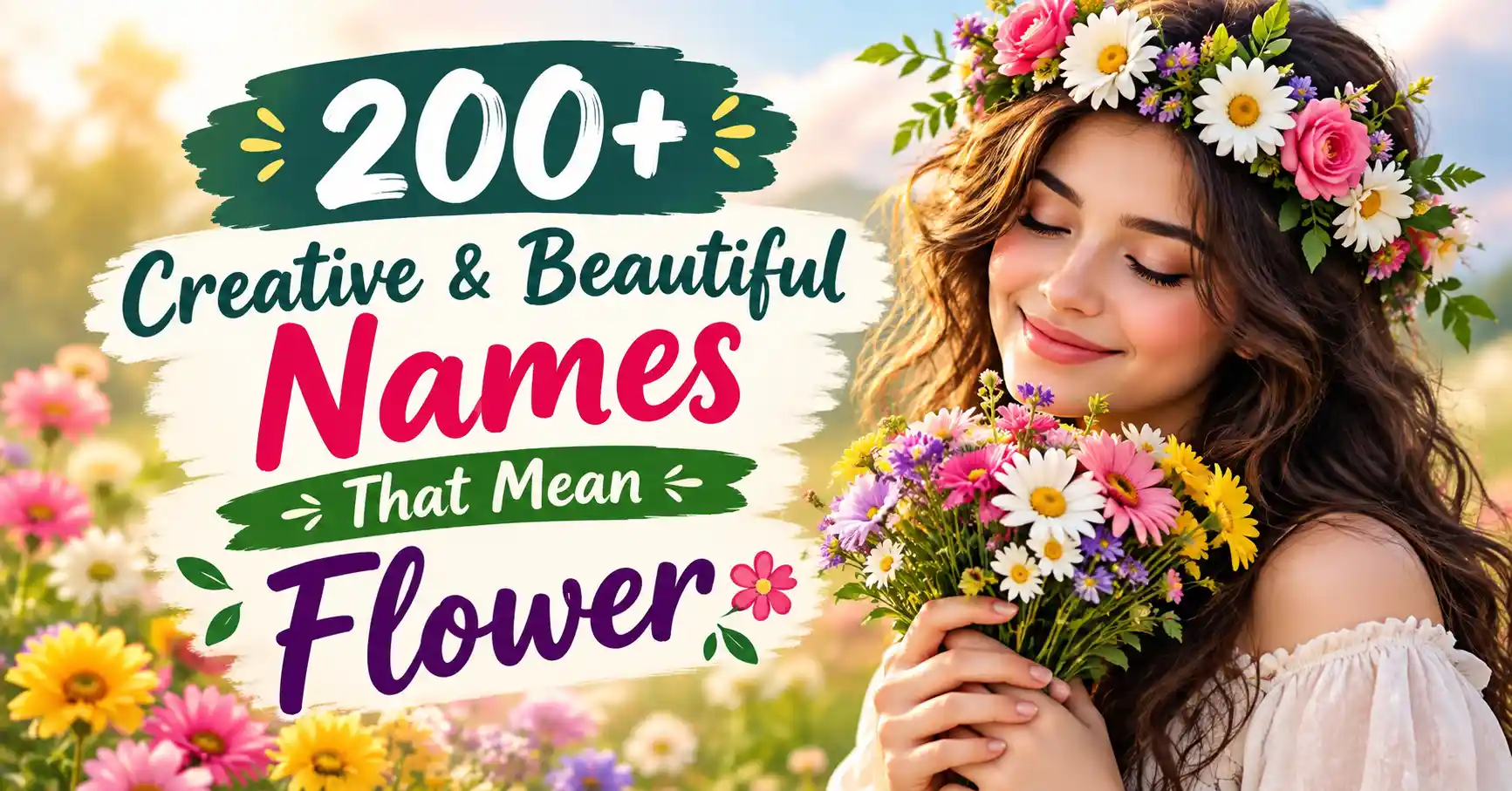 200+ Creative & Beautiful Names That Mean Flower